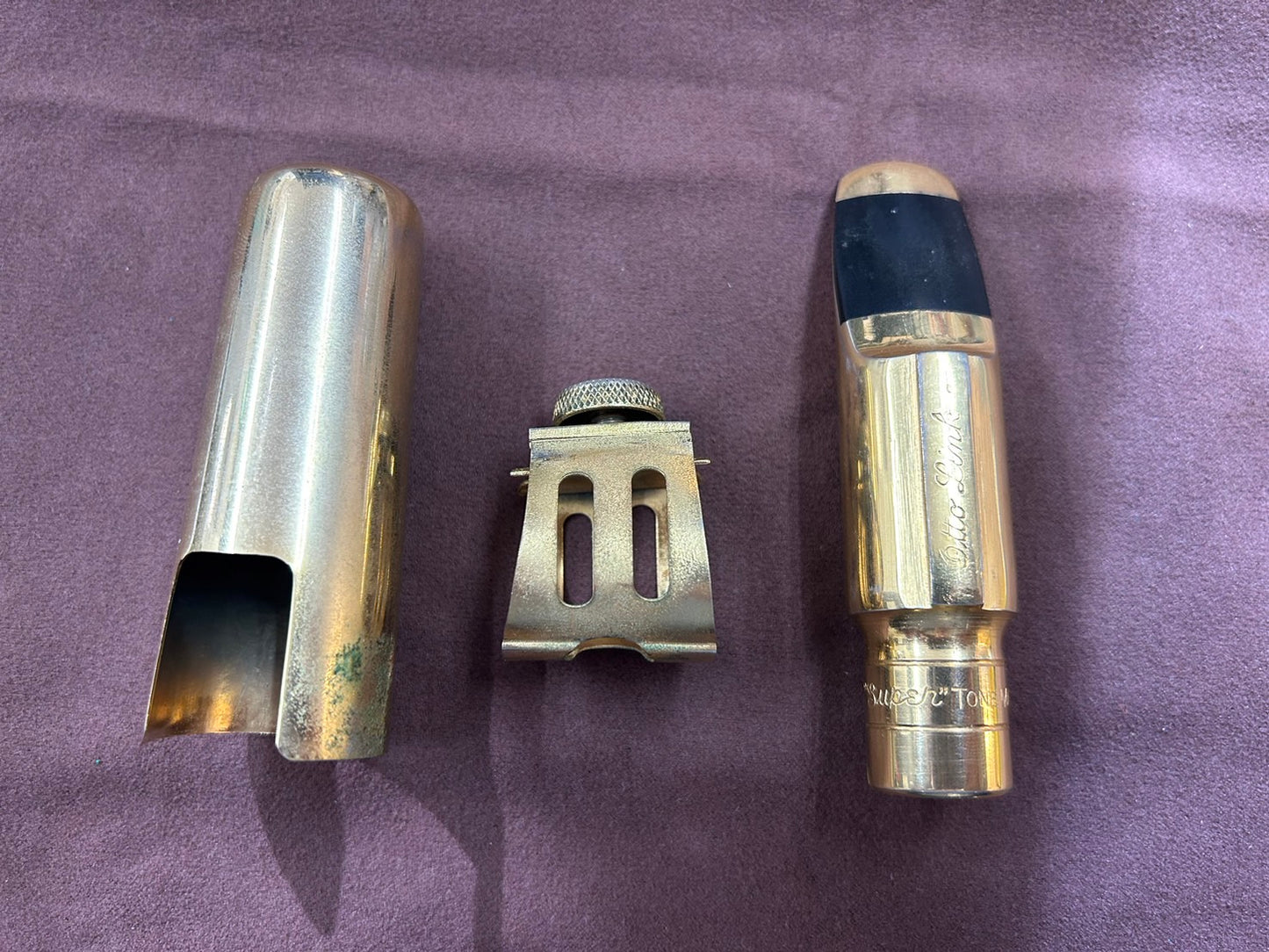 【中古】 アルトサックス用マウスピース オットーリンク  Super Tone Master フロリダ後期 ＃4　オリジナルリガチャー・キャップ付