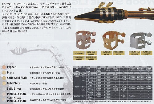 WOODSTONE ウッドストーン リガチャー ソプラノサックス ラバー セルマー GP
