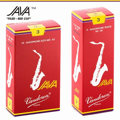 サックスリード バンドレン アルトサックス JAVA FILED-RED CUT  10枚入